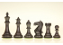 Piezas de ajedrez Supremo ebonisadas 3,75 ''
